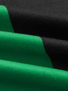 SHEIN EZwear 撞色字母和數字圖案抹胸洋裝