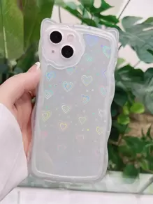 Vỏ điện thoại trong suốt bằng giấy laser hình trái tim - Nhiều màu - Xem 2