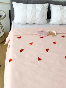 Watermelon Embroidered Bedspread - Pink - View 3
