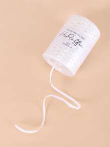 1roll Solid Color Raffia Yarn - White - View 2