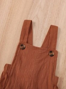 Baby Boy Round Neck Tee & Overall Romper - Multicolor - View 5