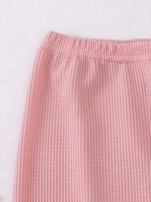 Đồ mặc nhà Gái Thắt lưng Khối Màu Giải trí - Bụi hồng - Xem 7