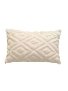 1pc Geometric Tufted Cushion Cover, Throw Pillow Case For Sofa, Pillow Insert Not Include