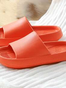 Dép đi trong nhà thoải mái và thời trang dành cho nữ có đế dày làm từ chất liệu Eva - trái cam - Xem 3