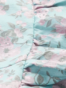 SHEIN MOD Ditsy Floral Cold Shoulder Blouse - Multicolor - View 4