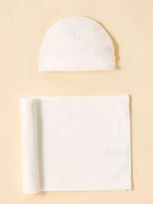 1 chăn quấn em bé và 1 mũ Valentine tình yêu - trắng - Xem 1