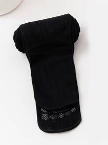 Quần tất in hình chân cho bé gái mới biết đi - màu đen - Xem 3