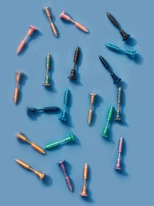 ROMWE Street Life 1 par Pendientes de botón de color al azar - Multicolor - Ver 5