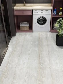 1 件仿木纹地砖贴纸，用于防水防滑地面和墙面装饰地砖地板地砖自粘地砖撕贴客厅装饰房间装饰家居装饰厨房 - 彩色 - 查看 7