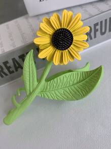 花朵設計髮爪 - 彩色 - 查看 3