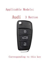 1入粉色矽膠汽車鑰匙套,防落3個按鈕,適用於audi A3 A4 A5 A6 A7 Q3 Q5 S6 B6 B7 B8 C6 Tt 8p 8v 8l Rs3 S3系列車款 - 粉色 - 查看 4