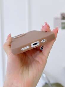 vỏ điện thoại màu đặc - màu nâu - Xem 4