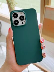 vỏ điện thoại màu đặc - Màu xanh lá cây đậm - Xem 1