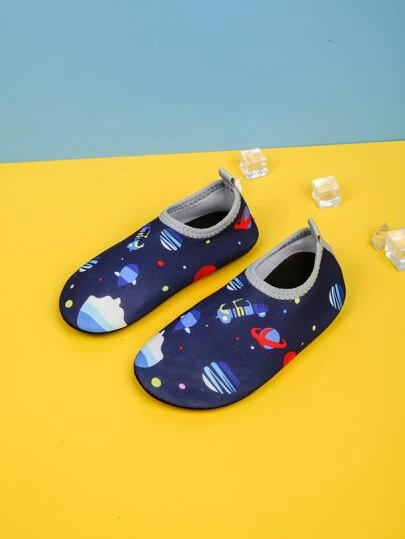 男孩星球印花水襪