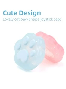 GeekShare 4pcs Cat Paw Shaped Button Caps, Compatible With Nintendo Switch/OLED/Lite - Multicolor - View 5