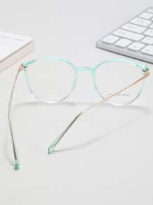 1pc Women's Round Multi-Color Elegant Cat Eye Casual Fashion Fine Anti-Aging, Commute Eyewear - Green - View 2