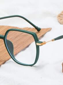 Women's Fashion Design Eyeglasses - Green - View 4