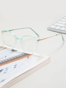 1pc Women's Round Multi-Color Elegant Cat Eye Casual Fashion Fine Anti-Aging, Commute Eyewear - Green - View 3