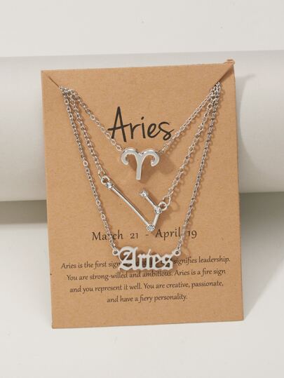 قلادة بتعليقة عبارة كوكب 3 قطع