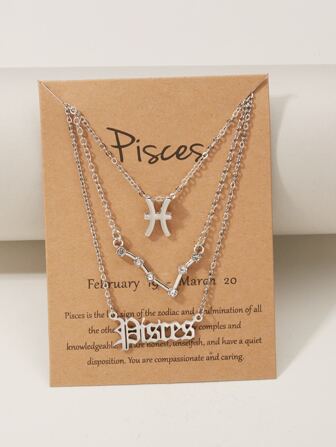 قلادة بتعليقة عبارة برج 3 قطع