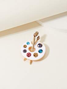 Painting Palette Design Brooch