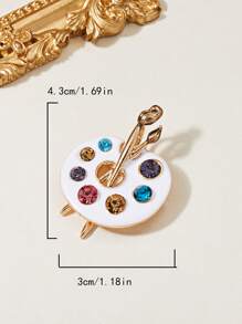 Painting Palette Design Brooch