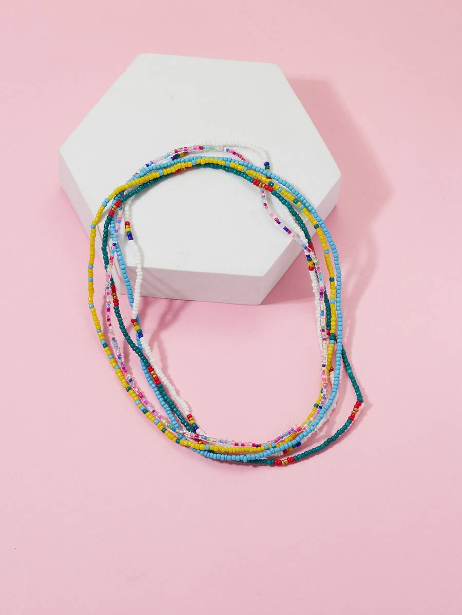 Vòng cổ 5 cườm - Nhiều màu - Xem 1