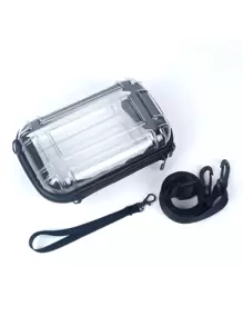 Túi đeo chéo trong suốt, Túi đeo chéo hành lý mini, Túi đeo vai, Nhẹ, Không thấm nước, Thích hợp cho sinh viên đại học trở lại trường và đi du lịch, Phong cách đơn giản bằng PVC, Túi xách ngày lễ Túi tote Mini bằng PVC vuông Vỏ cứng Phong cách Argyle thời trang Quà tặng đi bộ đường dài lấy cảm hứng từ radio Quà tặng mùa thu đông Dung tích lớn Đa chức năng dành cho nam Túi đựng đồ trang điểm Túi đựng đồ trang điểm Tổ chức đồ trang điểm Lưu trữ đồ trang điểm - Trong sáng - Xem 5