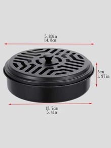 1pc Mosquito Coil Holder - Black - View 3
