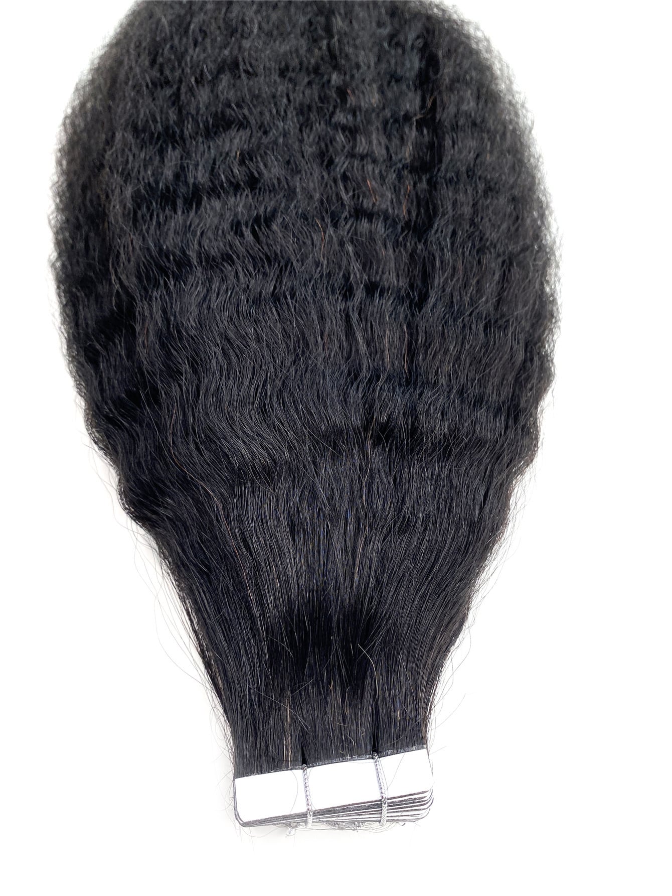 Miniatura 5 de Extensión del pelo largo rizado cinta humano Negro