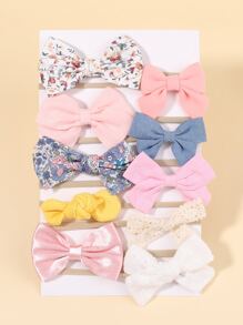 bilicaca 10pcs Baby Bow Decor Headband Set Love Valentine - Multicolor - View 1