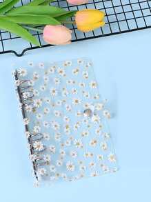 1 件雏菊图案活页夹、储蓄计划、双周储蓄计划、10000 储蓄计划、储蓄策略 - 無色 - 查看 1