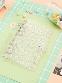 1 件雏菊图案活页夹、储蓄计划、双周储蓄计划、10000 储蓄计划、储蓄策略 - 無色 - 查看 2