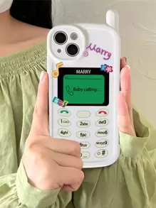 有趣有趣的復古電話造型手機殼，適用於iPhone 11/12/13/14/15 Pro Max - 彩色 - 查看 3