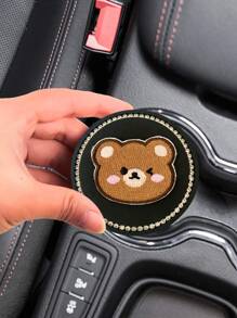 1入組熊圖案汽車杯墊 - 彩色 - 查看 6