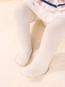 2pairs Baby Plain Tights - Multicolor - View 3