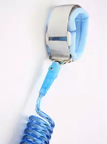 1.5米可伸縮反丟失小孩手鐲，帶彈簧伸縮系帶和鑰匙鎖，多功能防丟失手鐲