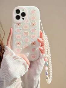 Mùa hè Gấu Hoạt hình & In đào Ốp lưng & bao da điện thoại Với dây kéo Tương thích với iPhone - Nhiều màu - Xem 5