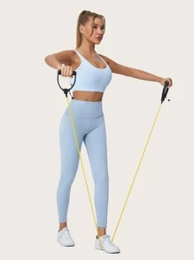 1pc Yoga Elastic Rope - Yellow - View 7