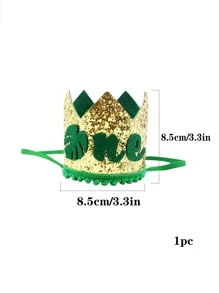 1pc Tropical & Sequin Decor Party Hat - Multicolor - View 3