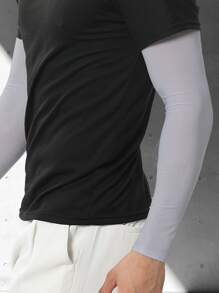 Sun Protective Anti UV 1pair Sun Protection Sports Sleeves - Light Grey - View 2