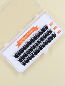 1 caja 12mm individual pestañas - Negro - Ver 2