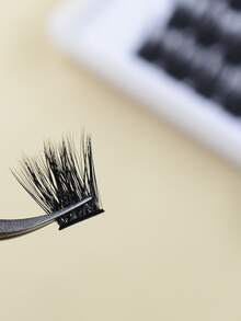 1 caja 12mm individual pestañas - Negro - Ver 3