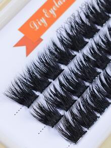 1 caja 12mm individual pestañas - Negro - Ver 4