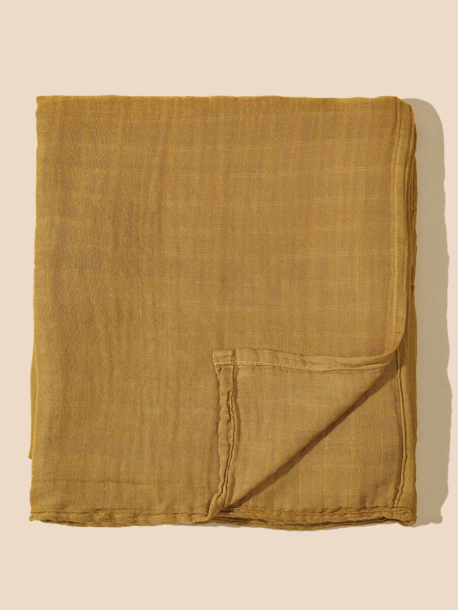 1入組嬰兒素色繈褓毯 - 黃色 - 查看 1