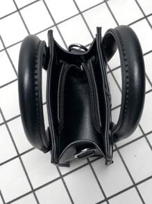 peach tree 时尚撞色迷你反光单肩包，桃树