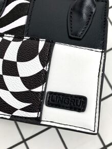 peach tree 时尚撞色迷你反光单肩包，桃树