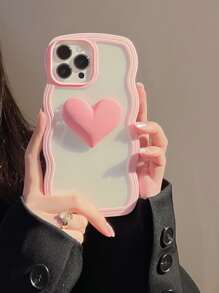 kırılmaz kalp telefon kılıfı - Hồng - Xem 1
