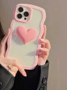kırılmaz kalp telefon kılıfı - Hồng - Xem 2
