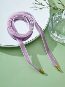 極簡風格緞帶項鍊 - 紫色 - 查看 2